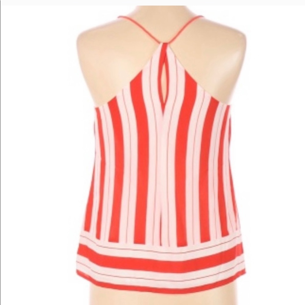 Banana republic orange and white striped tank.
